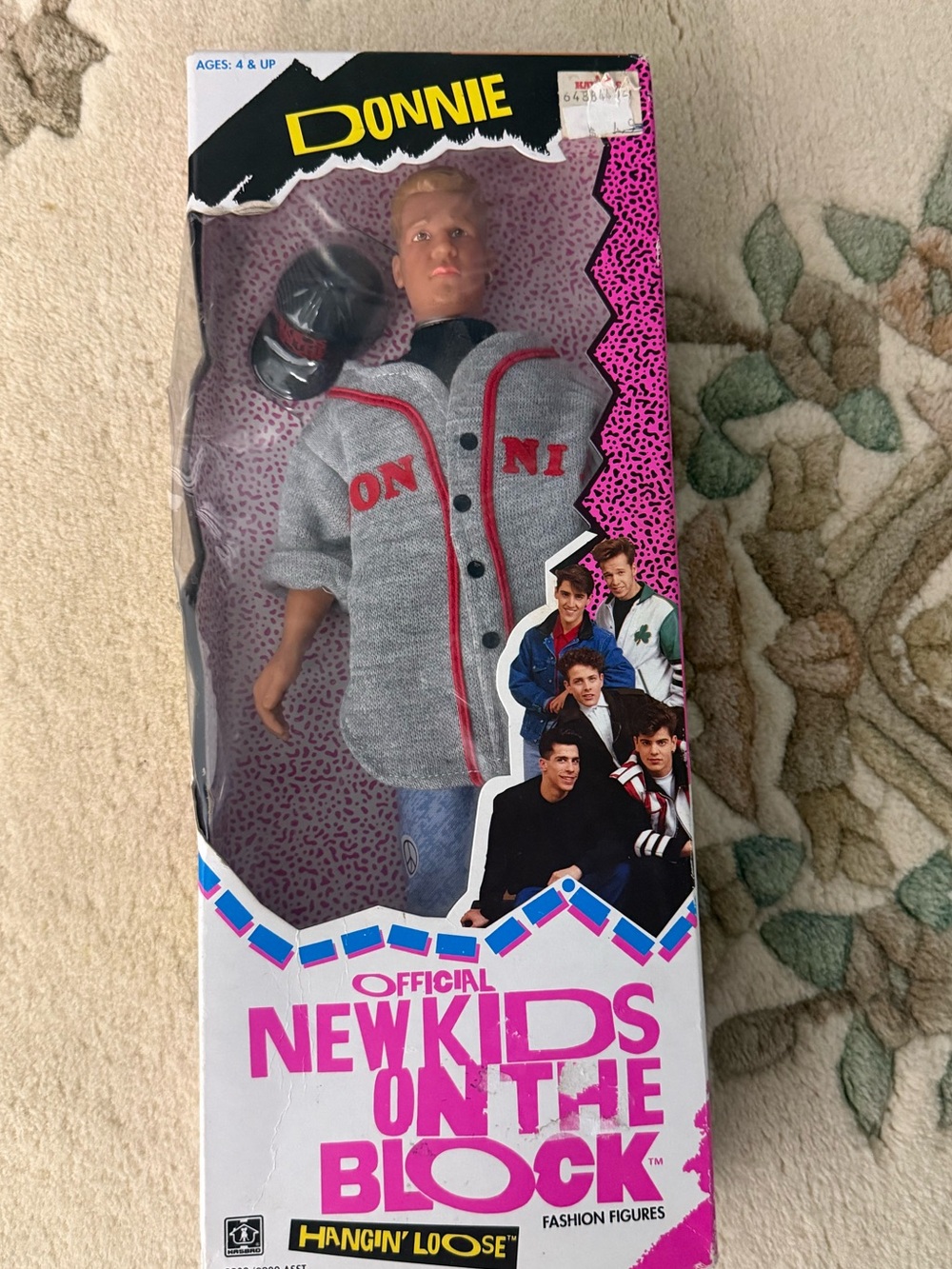 1990 Hasbro Donnie Wahlberg "Hangin' Loose" fashion doll from the New Kids